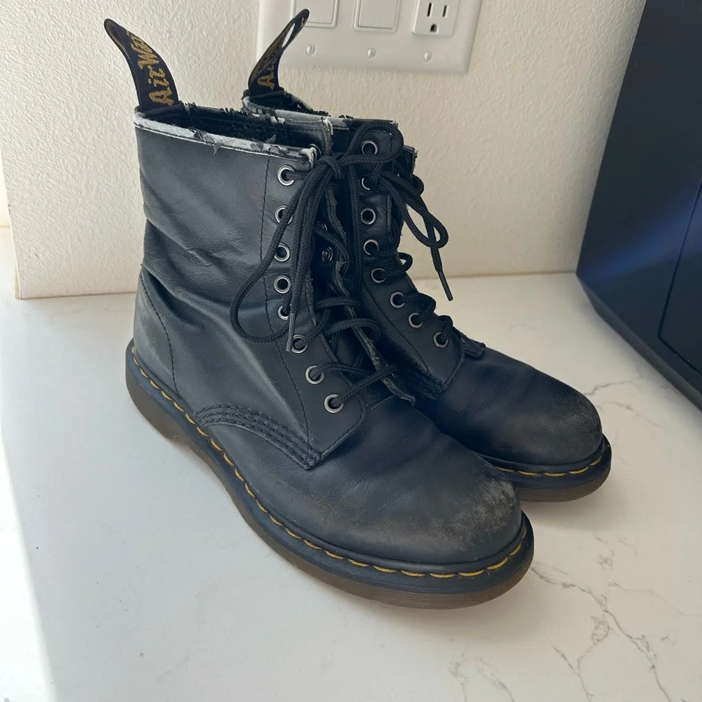 Dr. Martens Black Lace-Up Boots - Picture 2 of 3